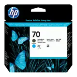 Печатающая головка HP 70 C9404A черный матовый/голубой для HP DJ Z32100/Z3100 PS Pro B9100 Image