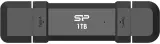 Накопитель SSD Silicon Power USB-C 1TB SP001TBUC3S72V1K DS72 1.8" черный USB-A Image