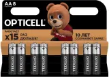 Батарея Opticell Basic LR6 AA (8шт) блистер Image