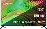 Телевизор LED Digma 43" DM-LED43SBB36 Салют ТВ Frameless Metal черный/черный FULL HD 60Hz DVB-T DVB-T2 DVB-C DVB-S DVB-S2 USB WiFi Smart TV Image