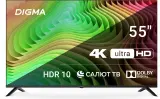 Телевизор LED Digma 55" DM-LED55UBB40 Салют ТВ Frameless Metal черный 4K Ultra HD 60Hz DVB-T DVB-T2 DVB-C DVB-S DVB-S2 USB WiFi Smart TV Image