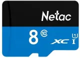 Носитель информации Netac P500 Standard 8GB MicroSDHC C10 up to 20MB/s, retail pack card only Image