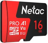 Носитель информации Netac P500 Extreme PRO 16GB MicroSDHC V10/U1/C10 up to 100MB/s, retail pack card only Image