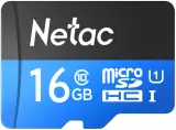 Носитель информации Netac P500 Standard 16GB MicroSDHC U1/C10 up to 90MB/s, retail pack card only Image