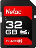 Носитель информации Netac P600 32GB SDHC U1/C10 up to 80MB/s, retail pack Image