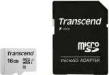 Флеш карта microSDHC 16GB Transcend TS16GUSD300S-A + adapter Image