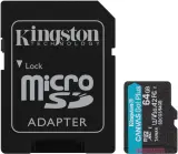 Флеш карта microSDXC 64GB Kingston SDCG3/64GB Canvas Go! Plus + adapter Image