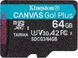 Флеш карта microSDXC 64GB Kingston SDCG3/64GBSP Canvas Go! Plus w/o adapter Image