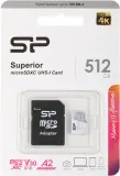 Флеш карта microSDXC 512GB Silicon Power SP512GBSTXDA2V20SP Superior + adapter Image
