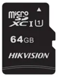 Флеш карта microSDXC 64GB Hikvision HS-TF-C1(STD)/64G/Adapter + adapter Image