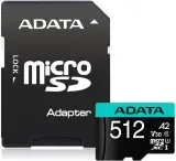 Флеш карта microSDXC 512GB A-Data AUSDX512GUI3V30SA2-RA1 Premier Pro + adapter Image