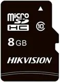 Флеш карта microSDHC 8GB Hikvision HS-TF-C1(STD)/8G/Adapter C1 + adapter Image