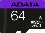 Флеш карта microSDXC 64GB A-Data AUSDX64GUICL10-RA1 + adapter Image