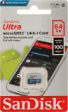 Флеш карта microSDXC 64GB Sandisk SDSQUNR-064G-GN3MN Ultra w/o adapter Image