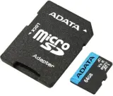 Флеш карта microSDXC 64GB A-Data AUSDX64GUICL10A1-RA1 Premier Pro + adapter Image