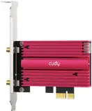 Сетевой адаптер Wi-Fi + Bluetooth Cudy WE4000 АХ5400 PCI Express (ант.внеш.съем) 1ант. Image