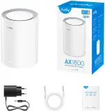 Бесшовный Mesh роутер Cudy M1800 (M1800 1-PACK) AX1800 10/100/1000BASE-TX/Wi-Fi белый Image