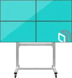 Подставка для телевизора Onkron FSPRO2L-22 черный 40"-55" макс.200кг напольный мобильный Image