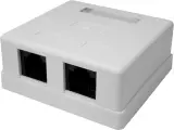 Розетка Suprlan 10-0310-1 наклад.RJ45 2 кат.6 UTP бел. Image