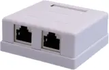 Розетка Suprlan 10-0353-1 наклад.RJ45 2 кат.6 FTP бел. Image