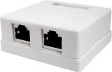 Розетка Suprlan 10-0308-1 наклад.RJ45 2 кат.5E FTP бел. Image