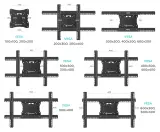 Кронштейн для телевизора Onkron M7L черный 40"-75" макс.68.2кг настенный поворот и наклон Image