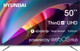 Телевизор LED Hyundai 50" H-LED50BU7100 WebOS Frameless Metal серый 4K Ultra HD 60Hz MEMC DVB-T DVB-T2 DVB-C DVB-S DVB-S2 USB WiFi Smart TV Image
