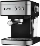 Кофеварка рожковая Vitek VT-8468 1000Вт черный/стальной Image