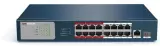 Коммутатор Hikvision DS-3E0318P-E/M(C) 17x100Мбит/с 1SFP 16PoE+ 135W неуправляемый Image