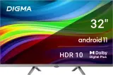 Телевизор LED Digma 32" DM-LED32SBB39 Android TV Frameless Metal темно-серебристый/серебристый HD 60Hz DVB-T DVB-T2 DVB-C DVB-S DVB-S2 USB WiFi Smart TV Image