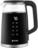 Чайник электрический Vitek VT-8827 1.7л. 2200Вт разноцветный корпус: стекло/металл Image