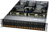 Supermicro Hyper A+ Server 2U 2125HS-TNR noCPU(2)9004 EPYC/TDP 290W/no DIMM(24)/24 NVME(SATA/SAS optional)/2-port 10GBase-T/2x1600W(2nd config) Image