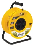 Удлинитель силовой IEK Garden (WKP23-10-04-40) 2x1.0кв.мм 4розет. 40м ПВС 10A катушка желтый Image