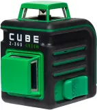 Уровень лазер. Ada Cube 2-360 Green Ultimate Edition 2кл.лаз. 535нм цв.луч. зеленый 2луч. (А00471) Image