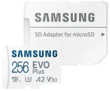 Флеш карта microSDXC 256GB Samsung MB-MC256SA EVO Plus + adapter Image