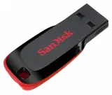 Флеш Диск Sandisk 128Gb Cruzer Blade SDCZ50-128G-B35 USB2.0 черный/красный Image