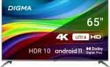 Телевизор LED Digma 65" DM-LED65UBB41 Android TV Frameless Metal темно-серебристый/серебристый 4K Ultra HD 60Hz DVB-T DVB-T2 DVB-C DVB-S DVB-S2 USB WiFi Smart TV Image