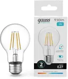 Лампа филам. Gauss Filament 11Вт цок.:E27 груша св.свеч.бел.нейт. (упак.:10шт) (22221) Image