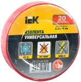 Изолента IEK ш.15мм 20м красный (UIZ-13-10-K04) Image