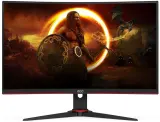 Монитор AOC 27" Gaming CQ27G2SE/BK черный/красный VA LED 16:9 HDMI матовая HAS Piv 250cd 2560x1440 165Hz FreeSync Premium Pro DP Quad 2K (1440p) 5.4кг Image