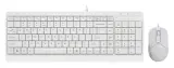 Клавиатура + мышь A4Tech Fstyler F1512 клав:белый мышь:белый USB (F1512 WHITE) Image