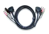 Кабель ATEN CABLE DVI-dd/USB B/MC.SP-DVI-dd/USB A/MC, 3m Image