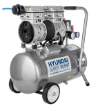 Компрессор поршневой Hyundai HYC 18224LMS безмасляный 180л/мин 24л 1000Вт серебристый Image