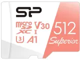 Флеш карта microSDXC 512GB Silicon Power SP512GBSTXDV3V20SP Superior V30 + adapter Image