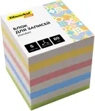 Блок для записей бумажный Silwerhof Daily Стандарт 90x90x90мм 80г/м2 ассорти 5цв.в упак. Image