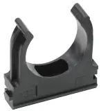 Держатель IEK CTA10D-CF32-K02-050 с защелкой 32мм пластик черный (упак.:1шт) Image