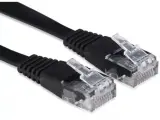 Патч-корд Buro Flat cat.6 molded 0.5м черный RJ-45 (m)-RJ-45 (m) (BU-C6-FLAT-0.5M-B) Image