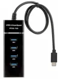 Разветвитель USB-C Digma DHUB-4USB-C-3.0 4порт. черный Image