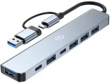 Разветвитель USB-C Digma DHUB-7USB-AC 7порт. черный Image