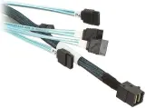 Cable SFF-8643 - 4*SATA (MiniSAS HD -to- 4*SATA), 1m (analog LSI00411, 2279800-R, L5-00221-00) Image